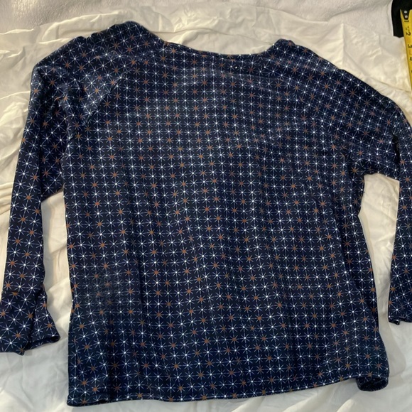 Olsen Sz L/14 Navy Long Sleeve Top - Like New - Picture 6 of 6
